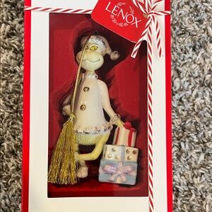 Lenox Holiday Grinch Ornament with Gold Tassel